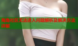 海角社区无法进入问题解析及解决方法详解