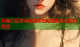 海角社区访问速度缓慢问题及优化建议探讨