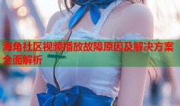 海角社区视频播放故障原因及解决方案全面解析