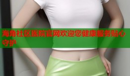 海角社区医院官网欢迎您健康服务贴心守护