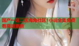 国产一区二区海角社区1小说全集免费看高速更新