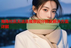 海角社区无法连接原因分析及解决方案详解