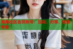 海角社区会员账号：互动、分享、优惠专享