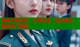 海角天涯社区：分享生活，结交朋友，畅谈热门话题