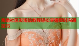 海角社区发短信教程轻松掌握即时沟通技巧