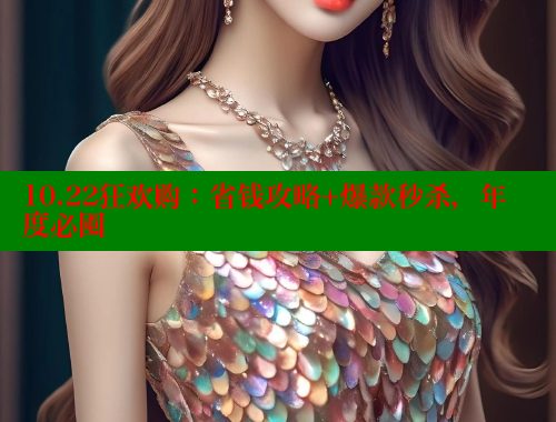10.22狂欢购：省钱攻略+爆款秒杀，年度必囤