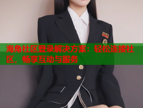 海角社区登录解决方案：轻松连接社区，畅享互动与服务