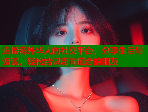 连接海外华人的社交平台，分享生活与资源，轻松结识志同道合的朋友