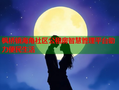 枫桥镇海角社区公租房智慧管理平台助力便民生活