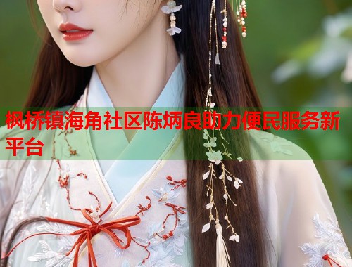 枫桥镇海角社区陈炳良助力便民服务新平台