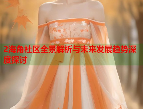 2海角社区全景解析与未来发展趋势深度探讨