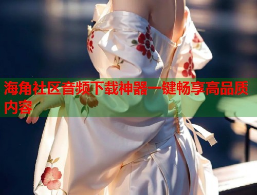 海角社区音频下载神器一键畅享高品质内容
